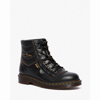 Dr Martens Kamin Vintage Smooth Kožené - Cierne Turistické Topánky Panske, D136SK